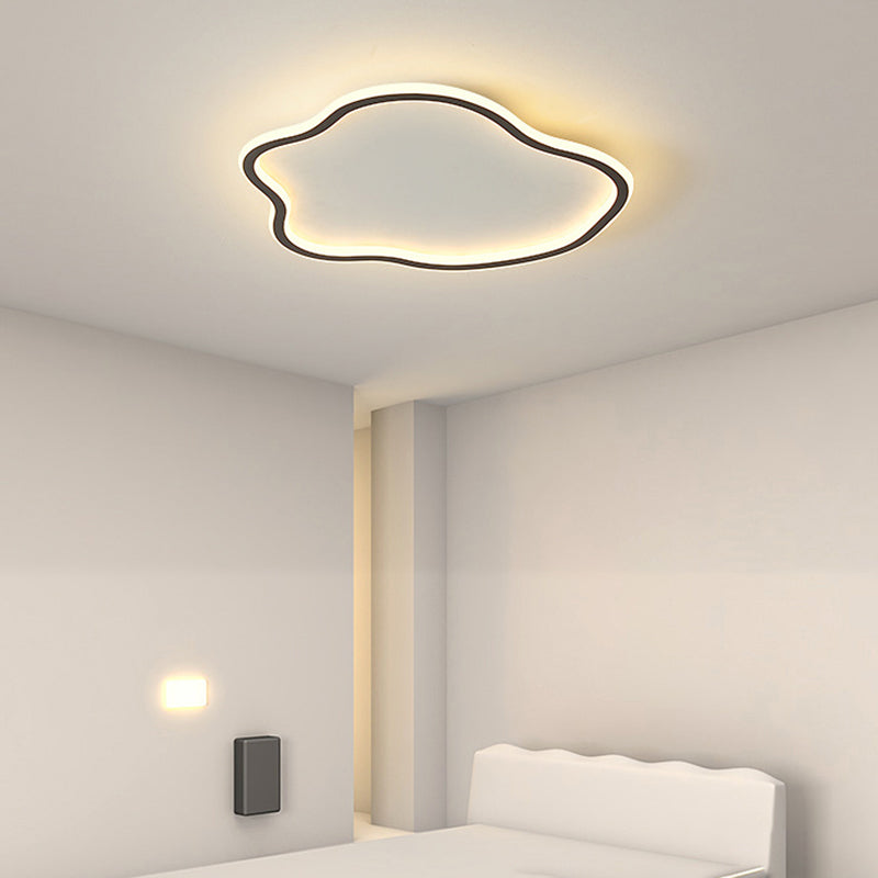 Plafonnier encastré linéaire simple moderne avec protection acrylique