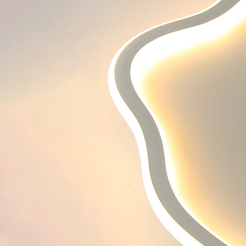 Plafonnier encastré linéaire simple moderne avec protection acrylique