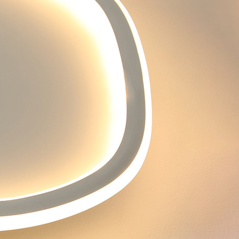 Plafonnier encastré linéaire simple moderne avec protection acrylique