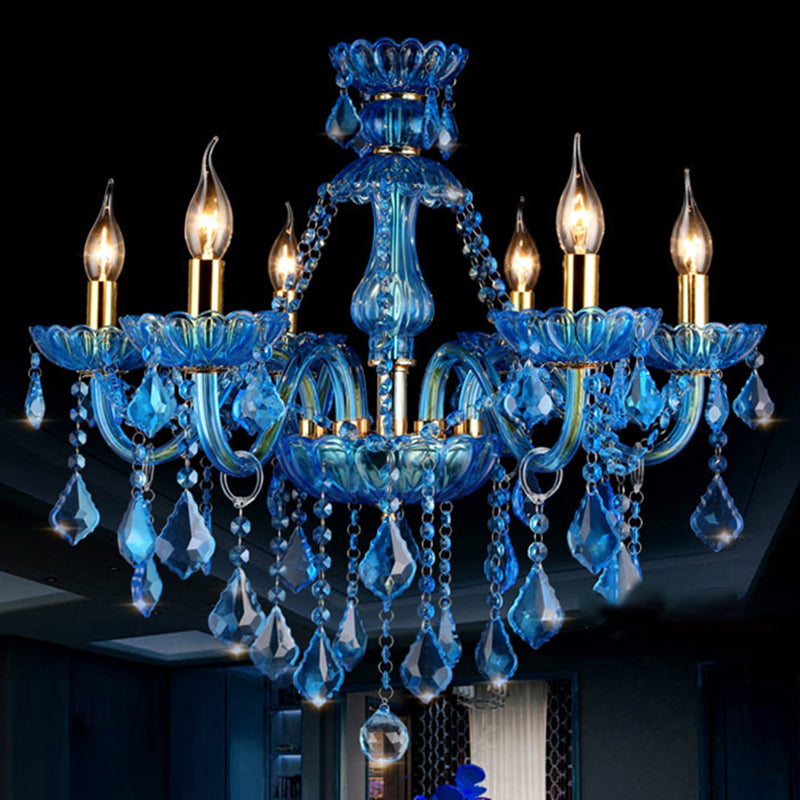 Kerze Kronleuchter Leuchte Traditionelle Kristallheizbeleuchtung für das Restaurant