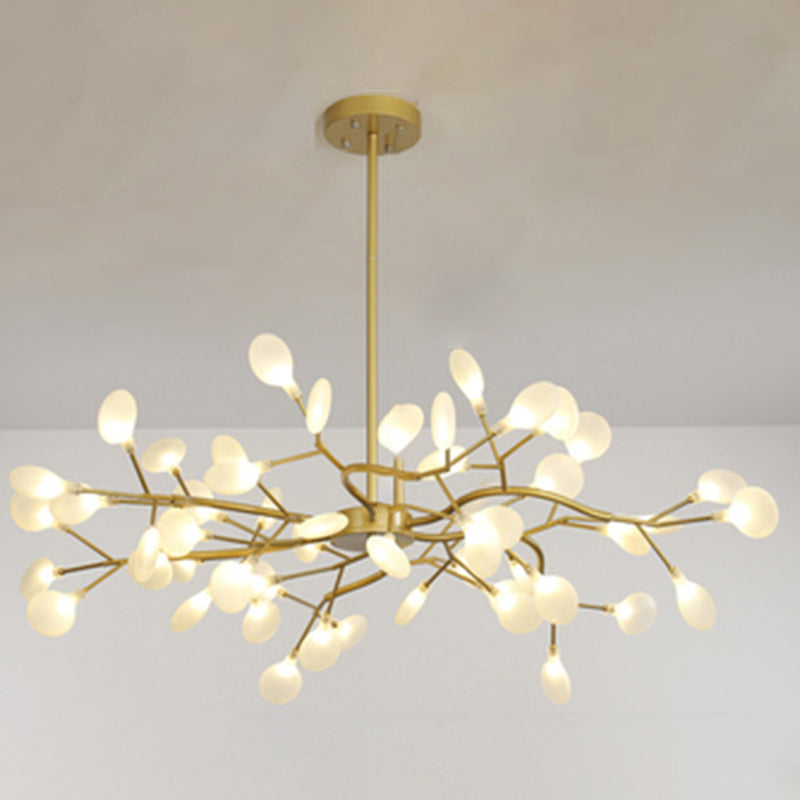 Foglie Lampada lampada lampada da design moderno illuminazione a sospensione acrilica per il ristorante