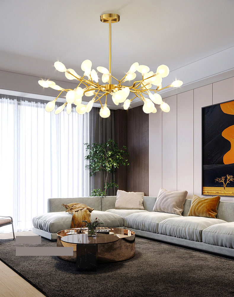 Foglie Lampada lampada lampada da design moderno illuminazione a sospensione acrilica per il ristorante