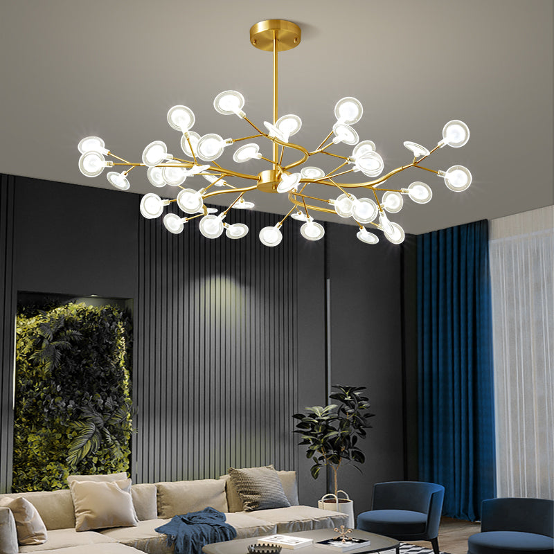 Foglie Lampada lampada lampada da design moderno illuminazione a sospensione acrilica per il ristorante