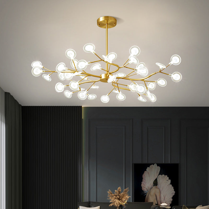 Foglie Lampada lampada lampada da design moderno illuminazione a sospensione acrilica per il ristorante