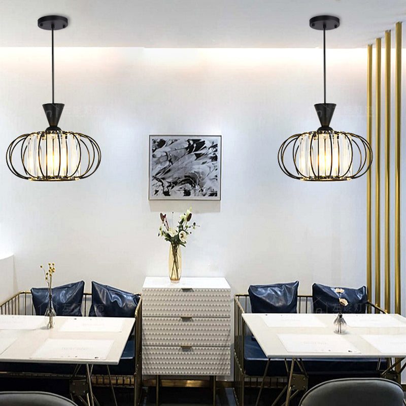 Lanterne salle à manger suspendue à la lumière du luminaire cristallin