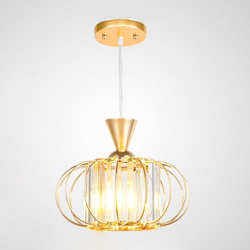 Lanterne salle à manger suspendue à la lumière du luminaire cristallin