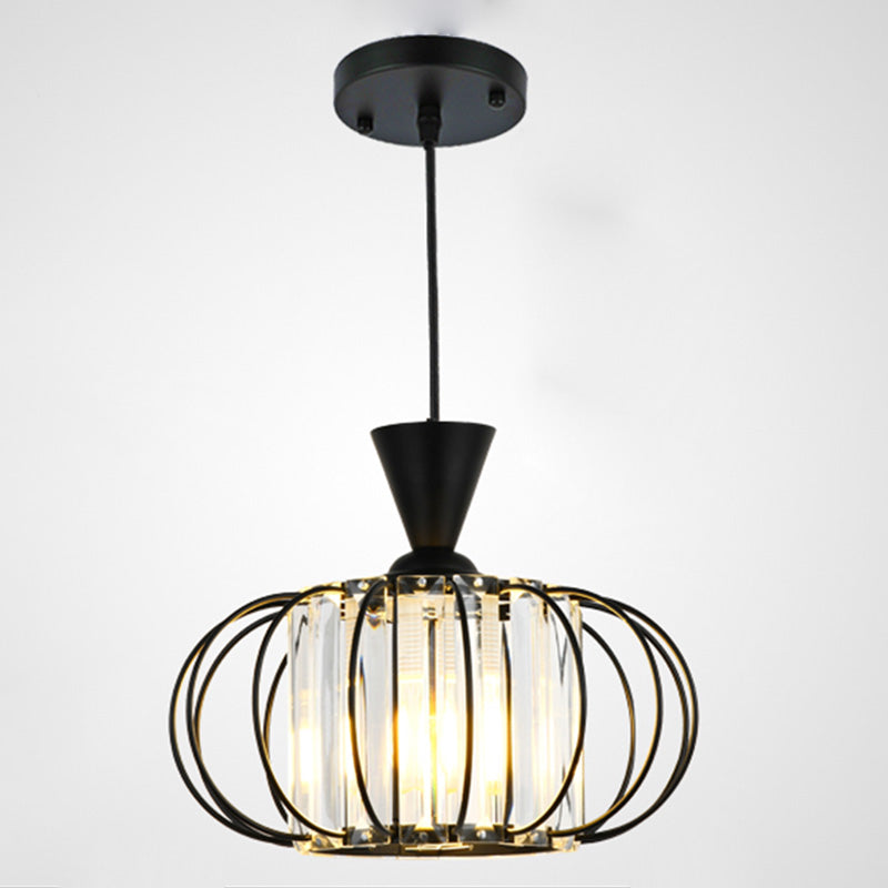 Lanterne salle à manger suspendue à la lumière du luminaire cristallin