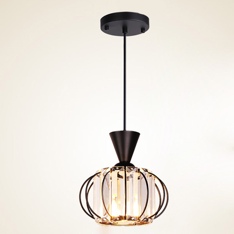 Lanterne salle à manger suspendue à la lumière du luminaire cristallin