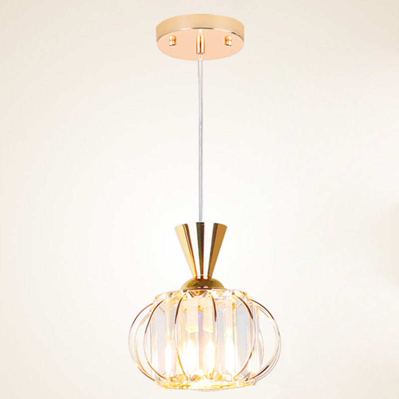 Lanterne salle à manger suspendue à la lumière du luminaire cristallin