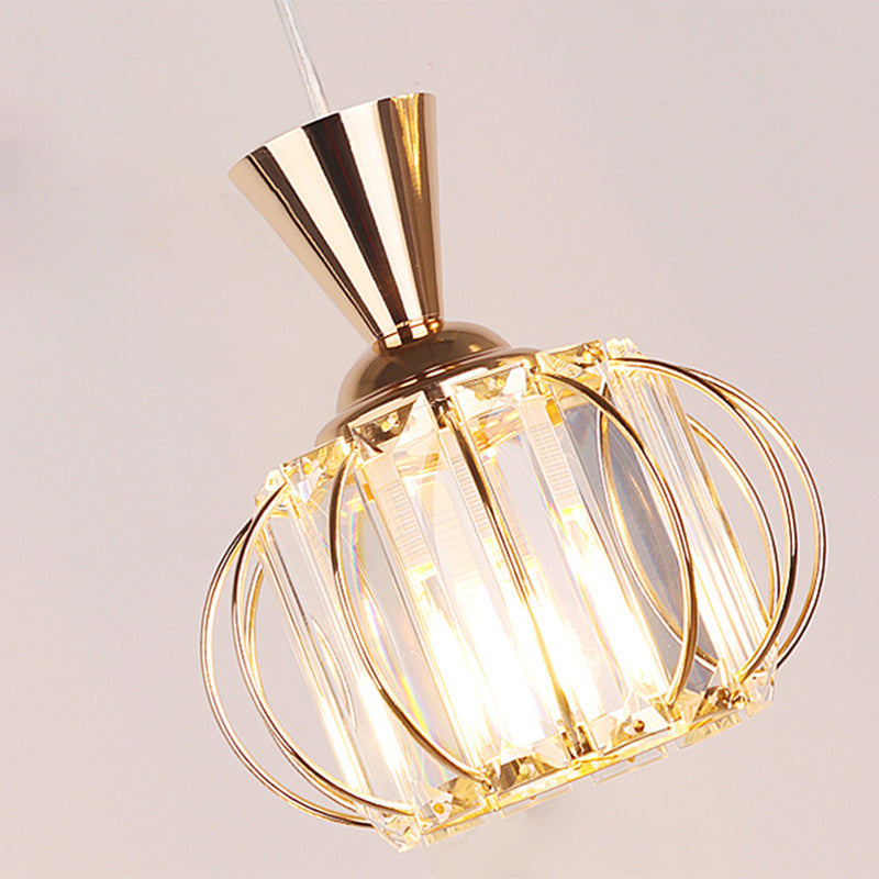 Lanterne salle à manger suspendue à la lumière du luminaire cristallin