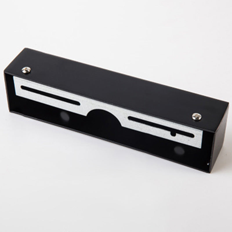 Gerade Badezimmerwand montiertes Licht Aluminium LED Nordische Wandleuchten in Schwarz