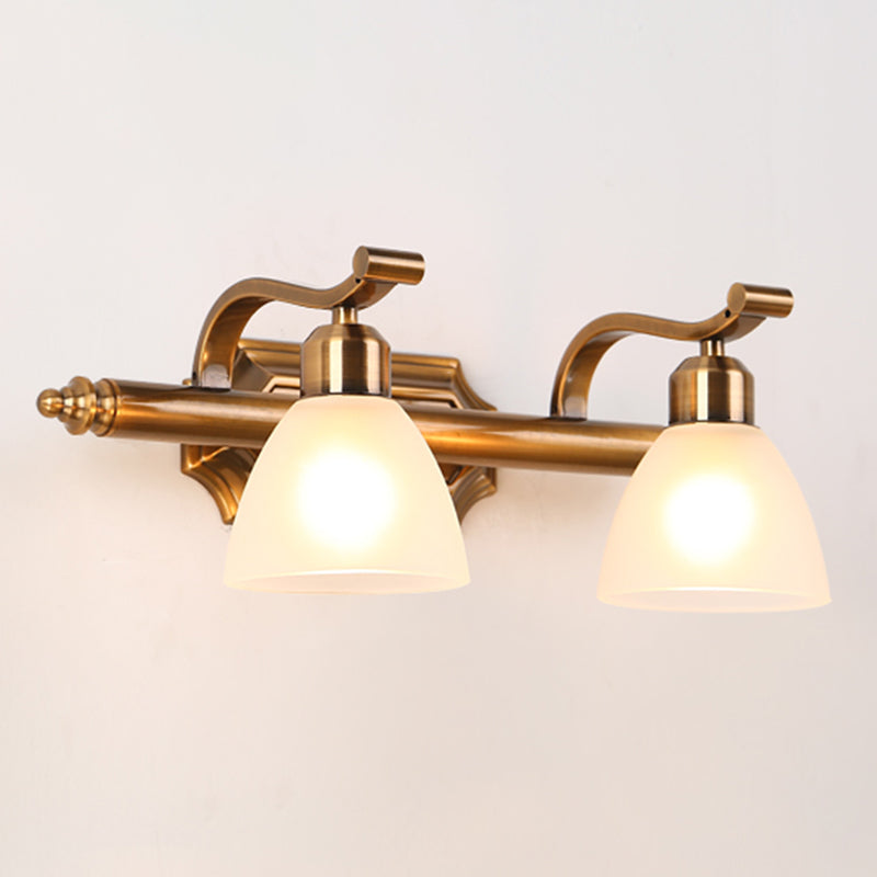 Éclairage mural en bronze en verre