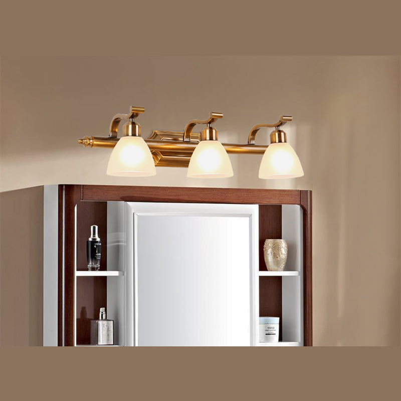 Éclairage mural en bronze en verre