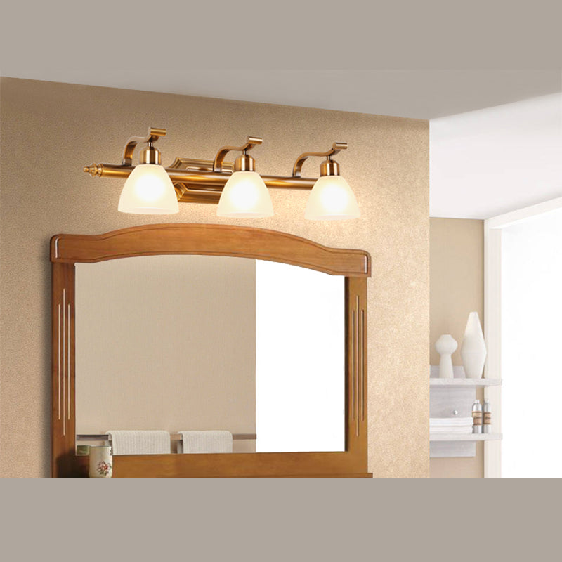 Éclairage mural en bronze en verre