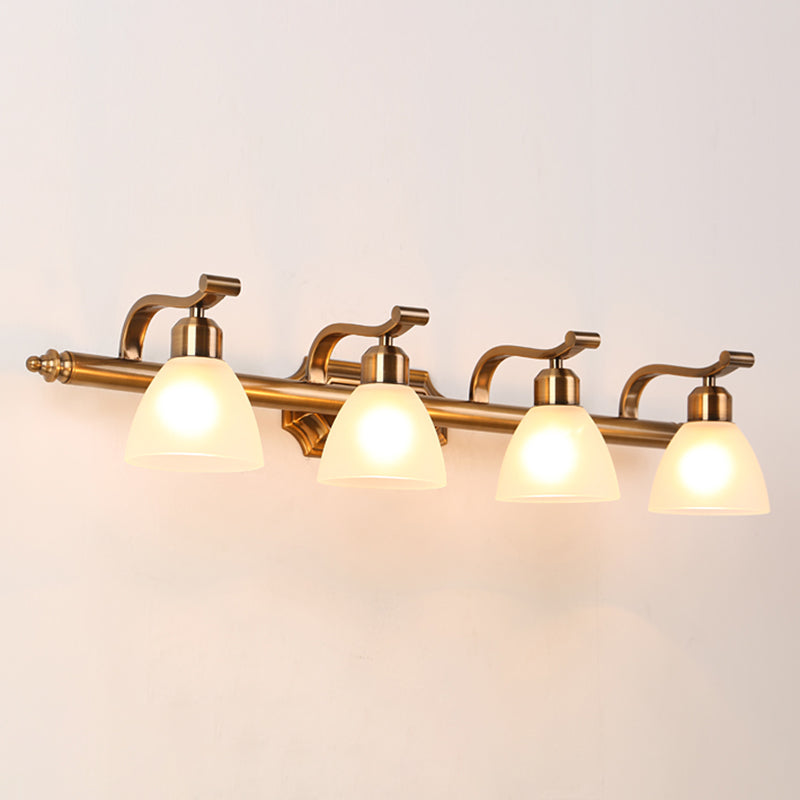 Éclairage mural en bronze en verre