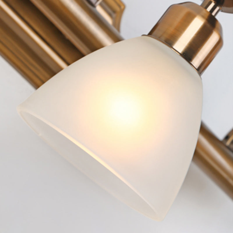 Glass Bronze Wall Sconce Lighting Conical Minimalistic Wall Mounted Light Fixture