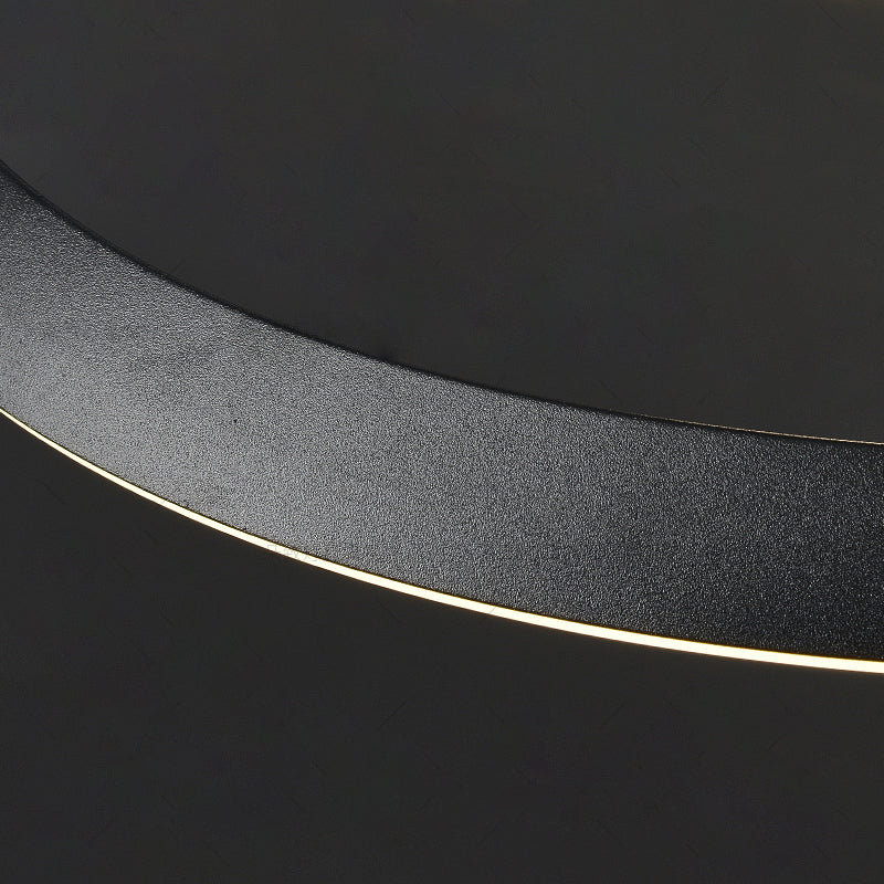 Spiral Ceiling Lights Black Acrylic LED Modern Styles for Living Room Bedroom