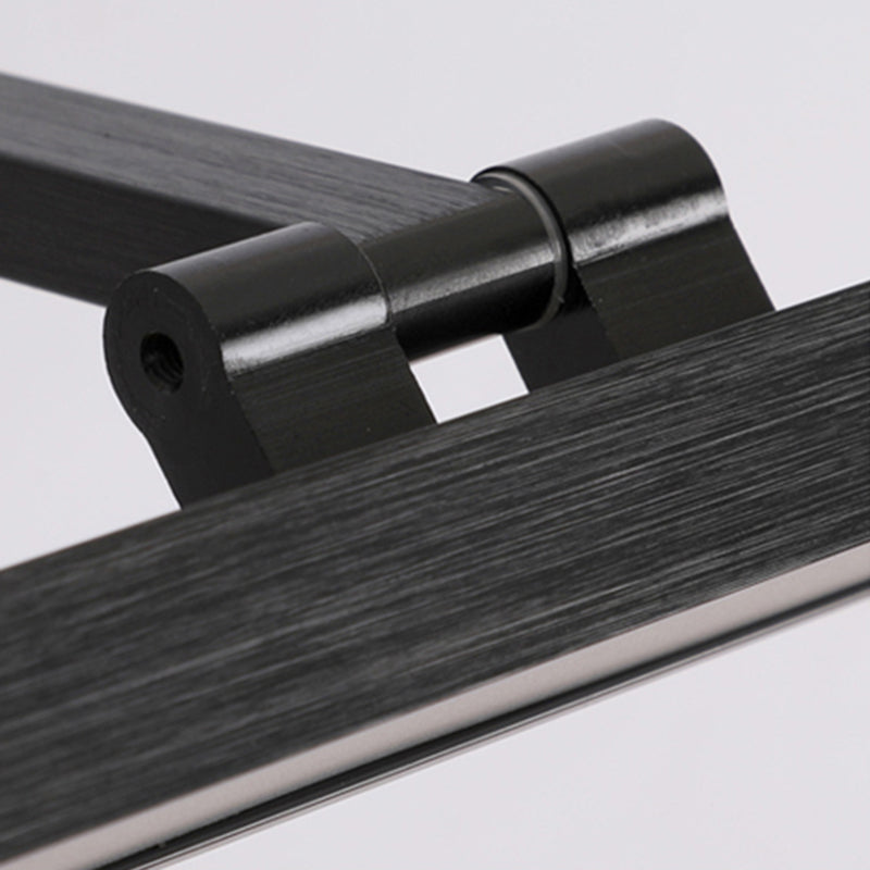 Moderner Stil linearer Wandleuchten Beleuchtung Metall LED Badezimmer Wandleuchte in Schwarz