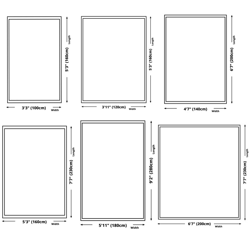 Simplicity Area Rug Geometric Pattern Carpet Polyester Anti-Slip Carpet for Home Decor