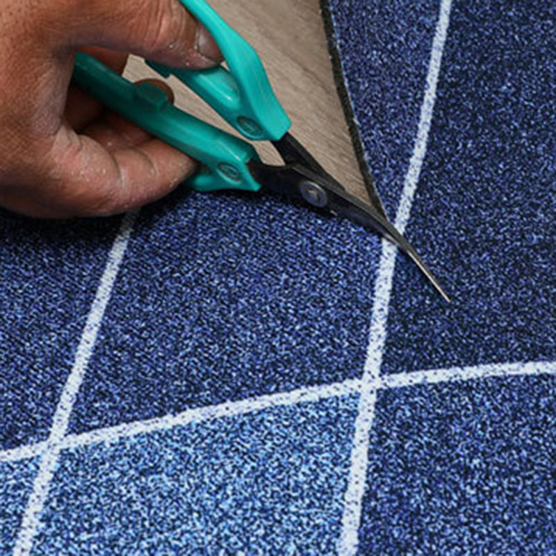 Gray Simple Indoor Carpet Polyester Geometric Rug Anti-Split Backing Area Rug for Home Decoration