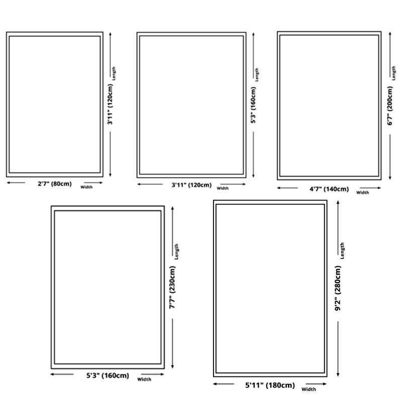 Fancy Traditional Teppich Red Tribal Muster Fläche Rus