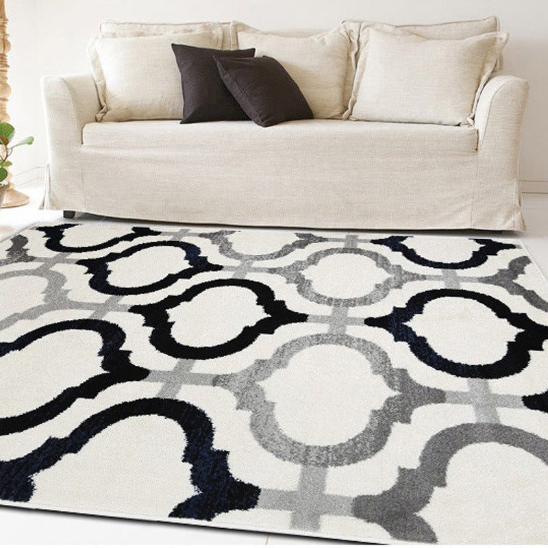 Bohemian Harlequin Print Carpet Polyester Area Rug Washable Indoor Carpet for Home Decoration