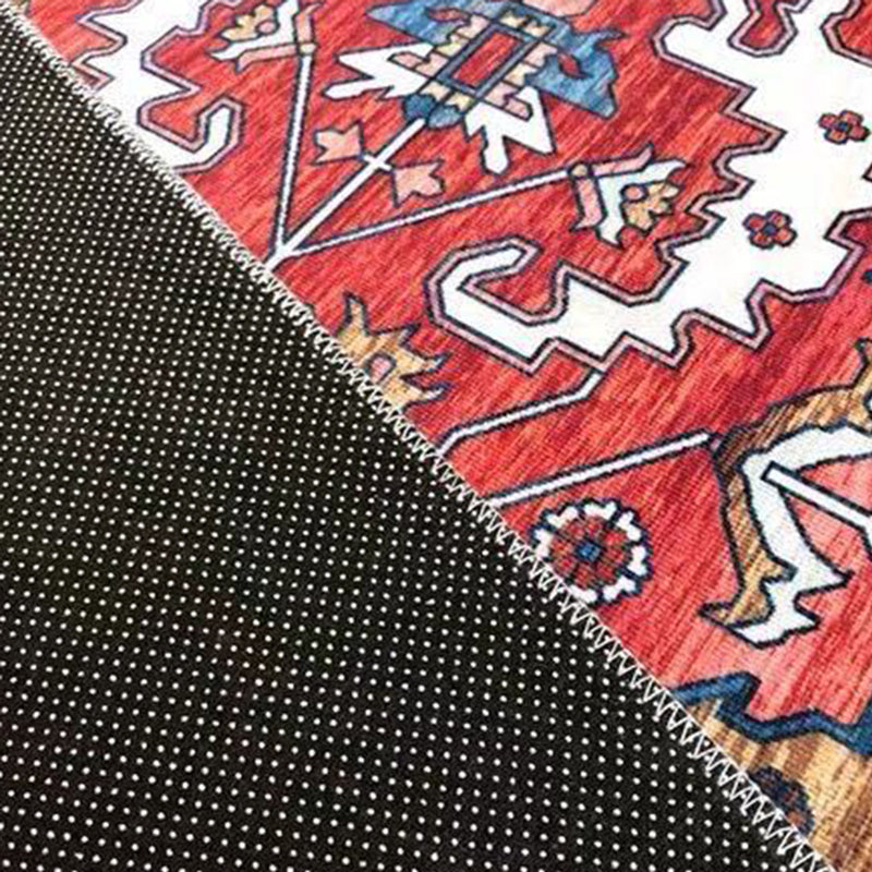 Colorido área de patrón tribal alfombra azul alfombra tradicional poliéster alfombra anti-slip para sala de estar