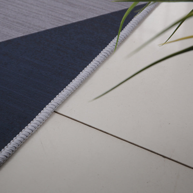 Minimalist Area Rug Geometric Print Carpet Non-Slip Backing Polyster Rug for Living Room