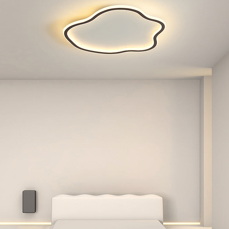 Plafonnier encastré linéaire simple moderne avec protection acrylique