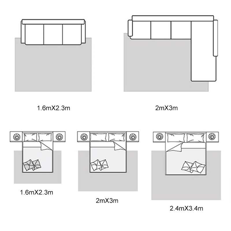 Mehrfarbiger, moderner Innenteppich, Polyester-Teppich mit Dreiecksmuster, schmutzabweisender Teppich für die Heimdekoration