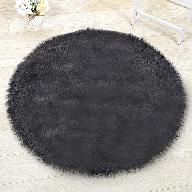 Mehrfarbiger Einfachheit Teppich Solid Shag Area Teppich Polypropylen Easy Care Teppich für die Heimdekoration