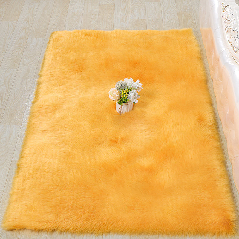 Comfort Shag Area Rug Calming Solid Polypropylene Carpet Easy Care Washable Rug for Living Room