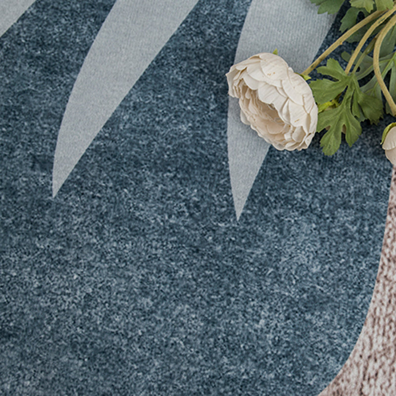 Mehrfarbiger nordischer Innenteppich aus Polyester mit geometrischem Druck, rutschfester Teppich für die Inneneinrichtung