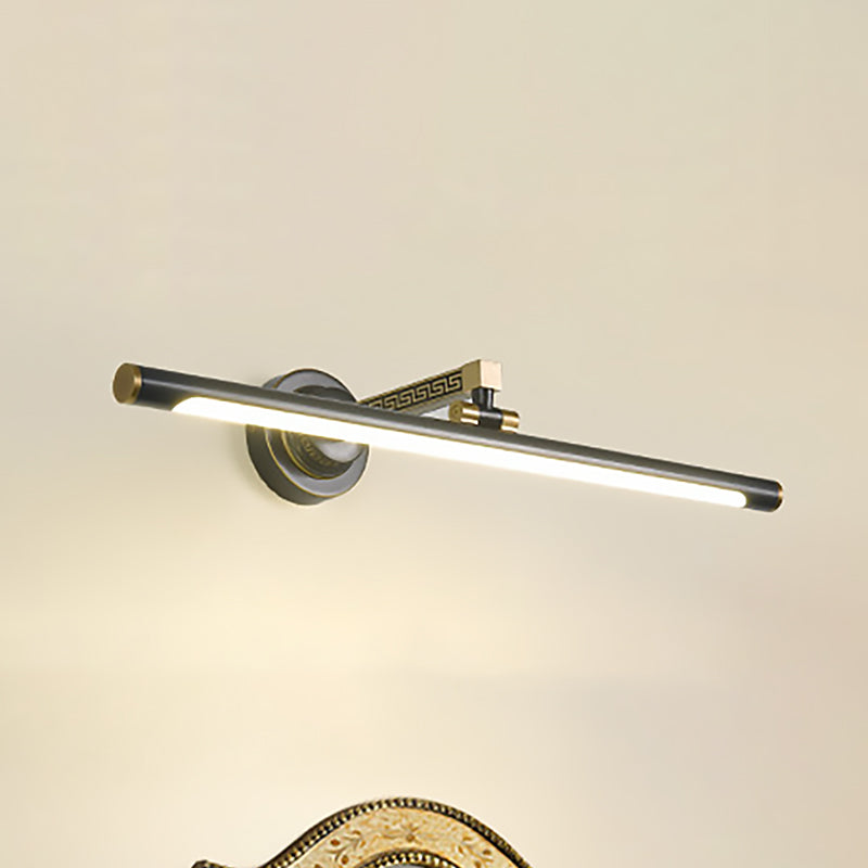 LED Metall Waschtischlampe Klassiker Schwarz verlängerte Badezimmerleuchte im natürlichen Licht, 14 "/18"/23 "W.