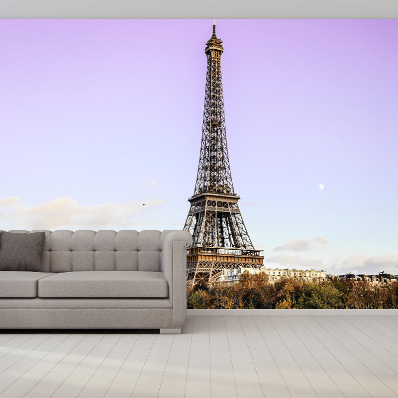Modern Mural Time-Honored Eiffel Tower Construction Living Room Wall Mural