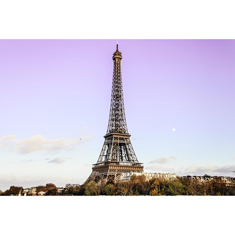 Modern Mural Time-Honored Eiffel Tower Construction Living Room Wall Mural
