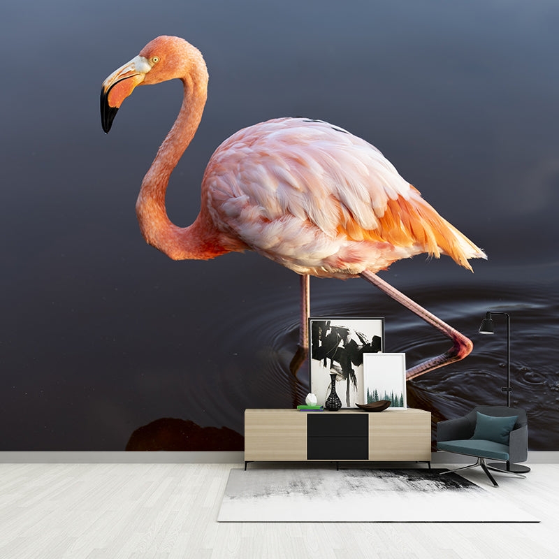 Tropical Style Flamingo Mural Wallpaper for Home Decor Wall Art for Bedroom