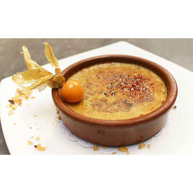 Contemporary Photography Mural with Caramel Pudding Pattern Decorative Dessert Shop Wall Covering