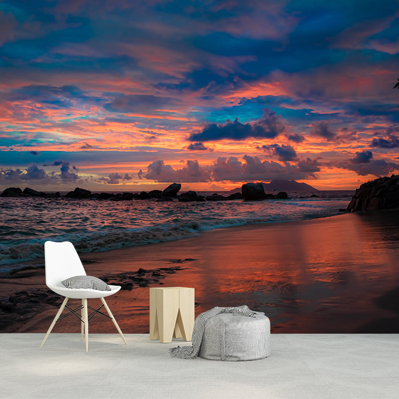 Tropical Beach Shore Vacation Moisture-Resistant Murals, Personalized Size Available