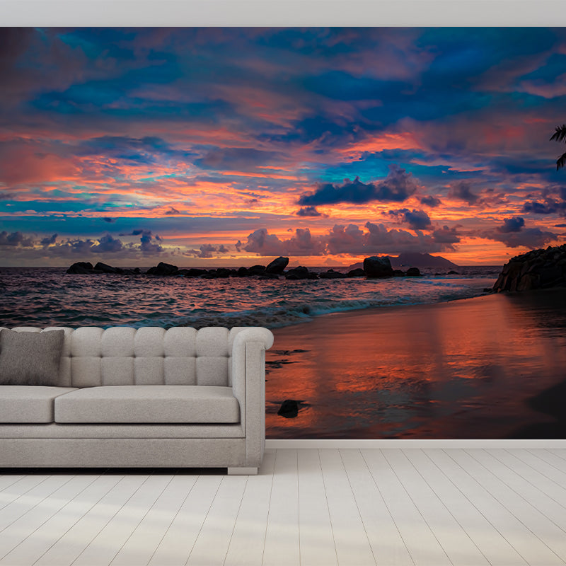 Tropical Beach Shore Vacation Moisture-Resistant Murals, Personalized Size Available