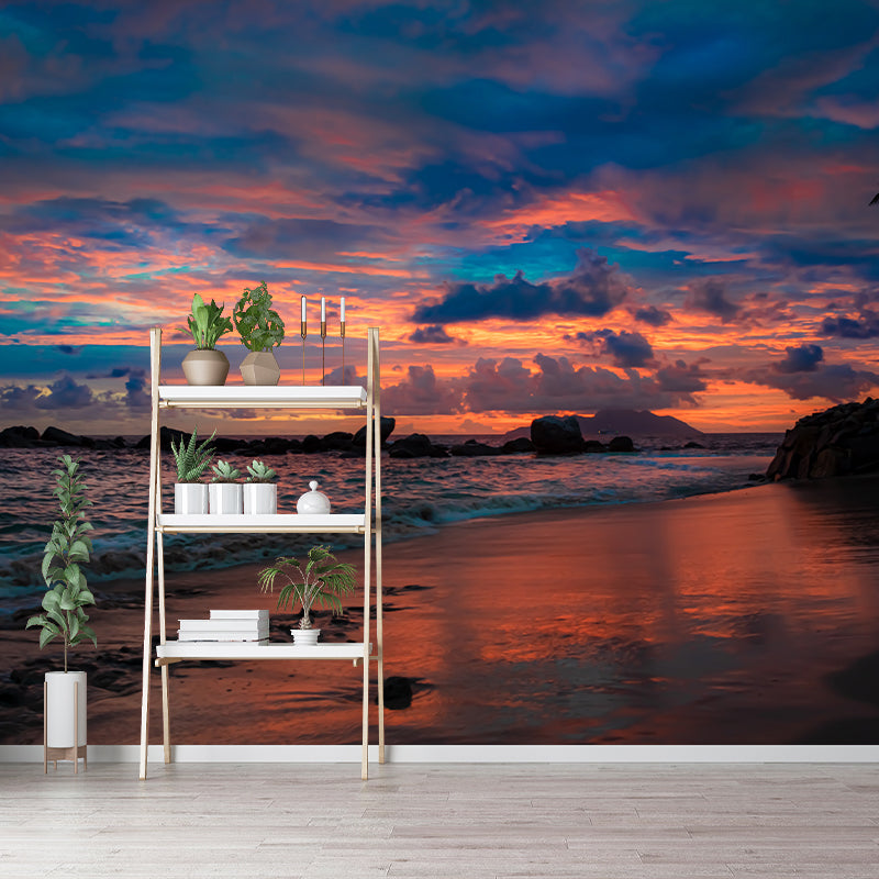 Tropical Beach Shore Vacation Moisture-Resistant Murals, Personalized Size Available