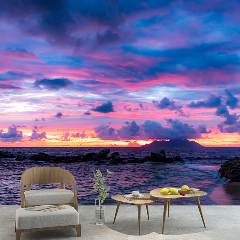 Tropical Beach Shore Vacation Moisture-Resistant Murals, Personalized Size Available