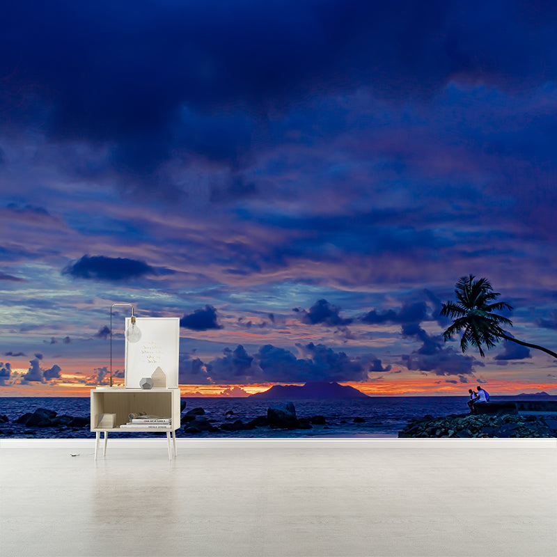 Tropical Beach Shore Vacation Moisture-Resistant Murals, Personalized Size Available