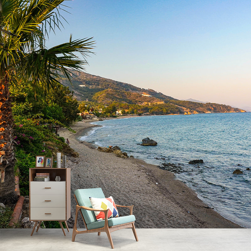 Tropical Beach Shore Vacation Moisture-Resistant Murals, Personalized Size Available