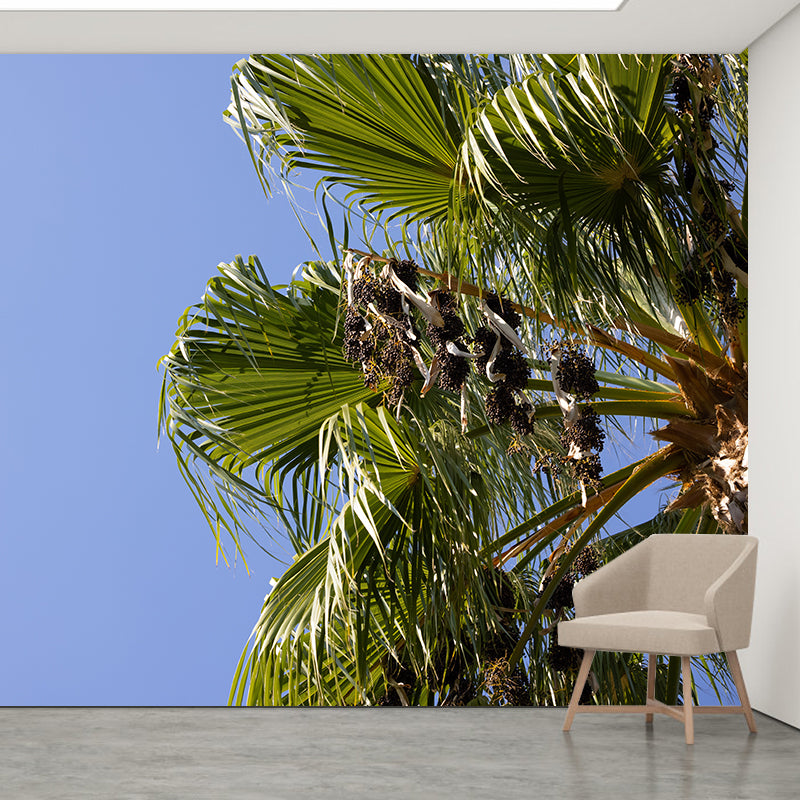 Large Tropical Scenery with Palm Trees Contemporary Decorating Wall Art, Waterproof