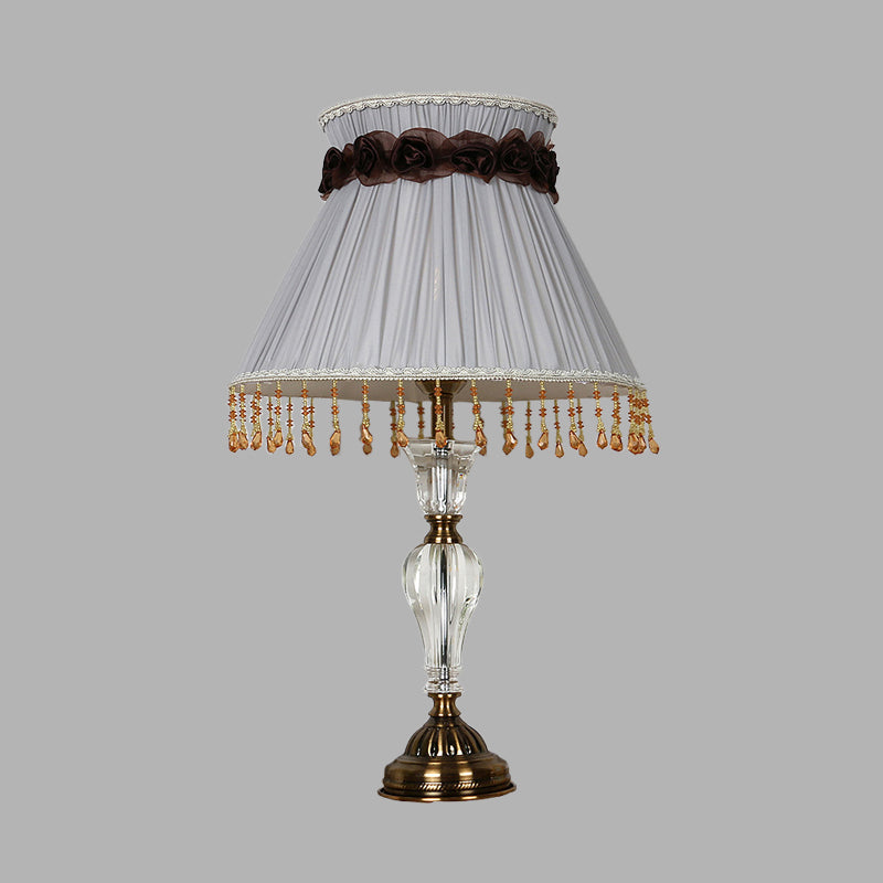 1 lumière de la lampe de nuit en tissu léger