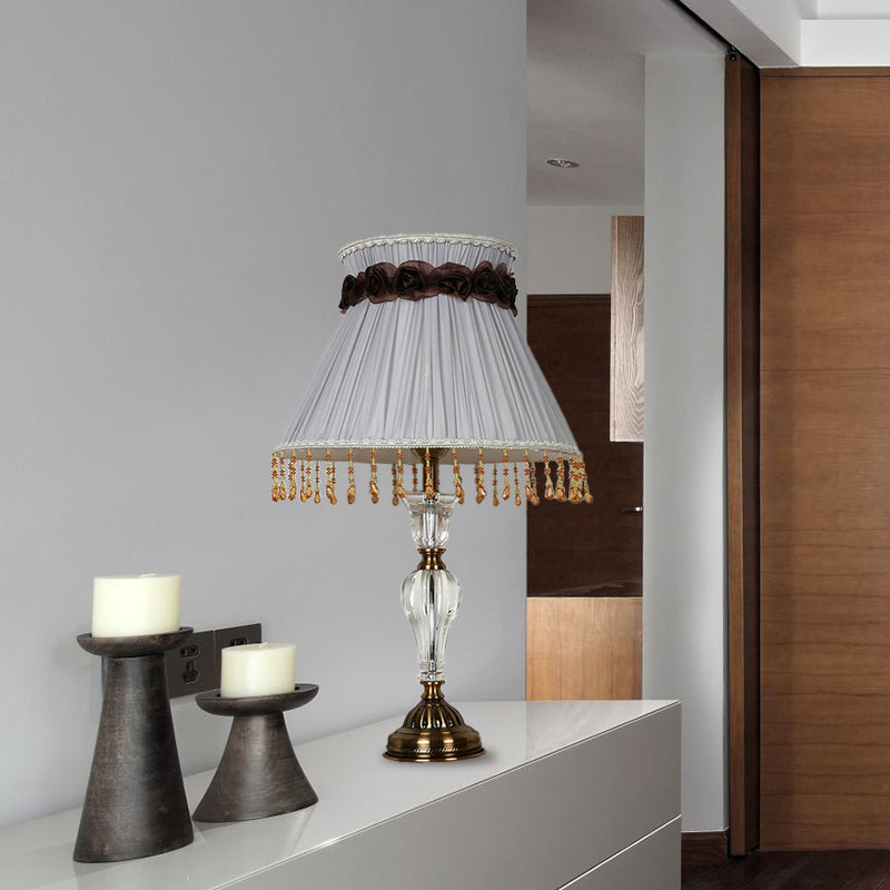 1 lumière de la lampe de nuit en tissu léger