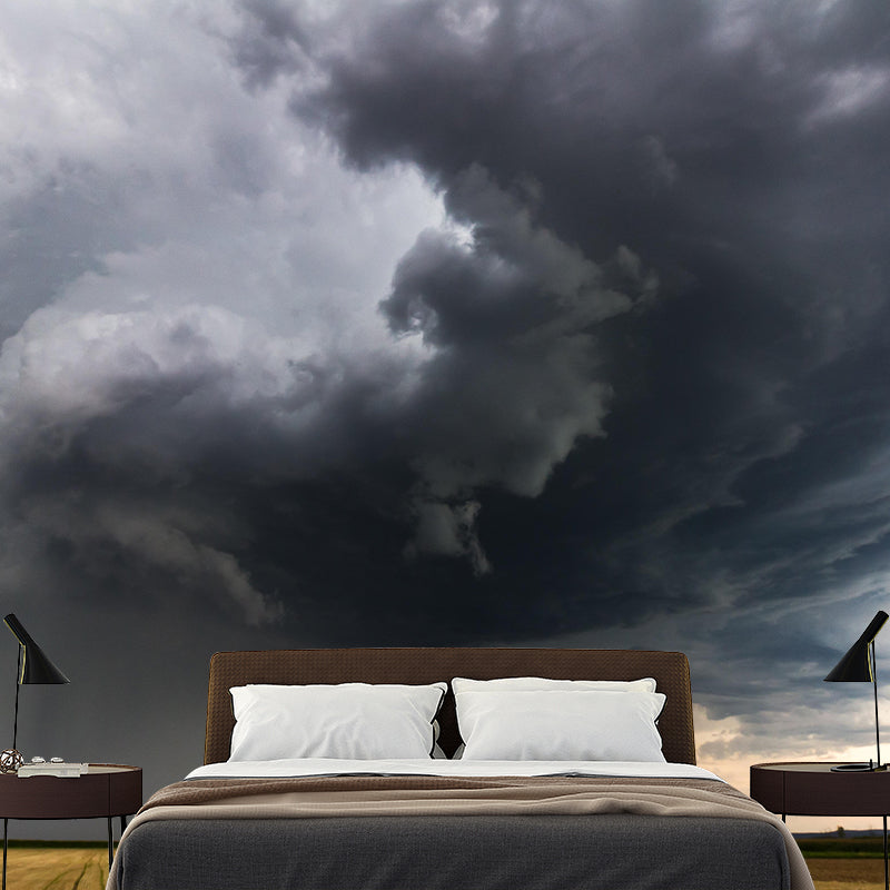 Clouded Sky Scene Mural Wallpaper for Decoration Modern Living Room Wall Covering