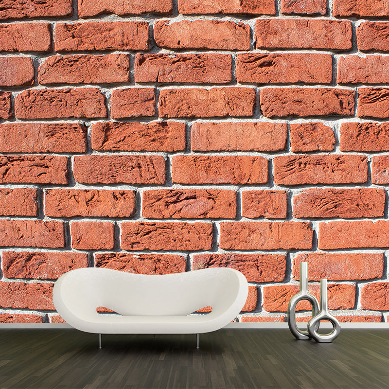 Brick Wall Covering Mural Industrial Style Living Room Wall Decor, Customized Size