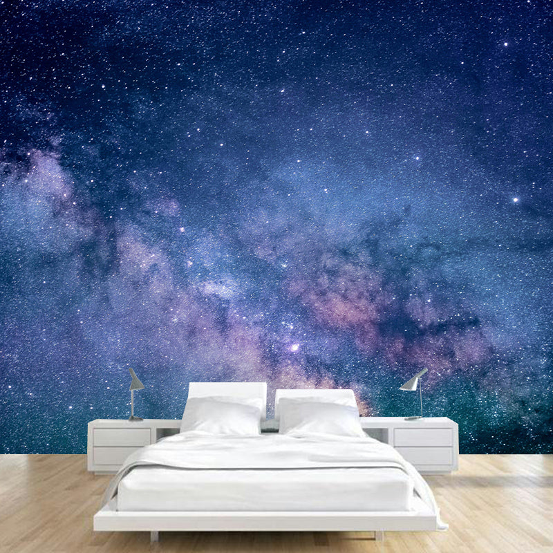 Astronomy Stars Wall Mural Decal Modern Dreamy Universe Wall Decor in Dark Color